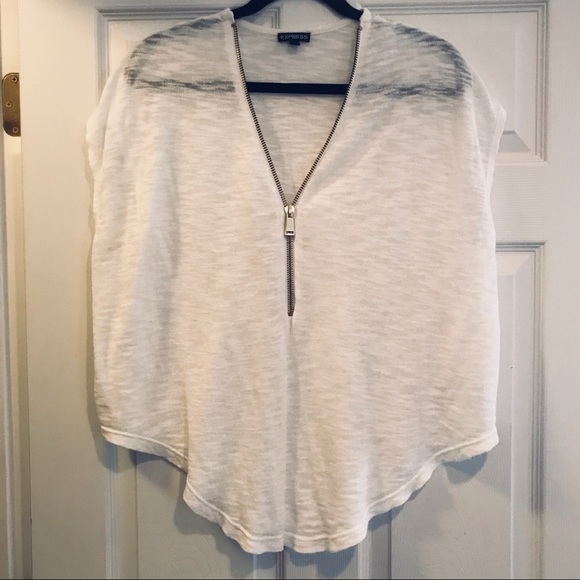 Express Zip-up Sleeveless Tunic - Picture 1 of 3